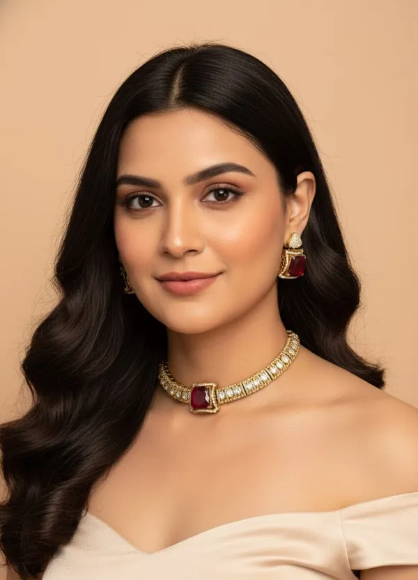 Gold_Brass_Necklace_Set_For_Women